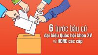 6 bước bầu cử Đại biểu Quốc hội kh&oacute;a XV v&agrave; HĐND c&aacute;c cấp