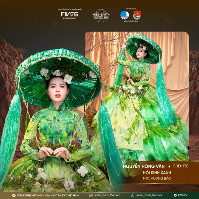 MISS EARTH VIETNAM 2025 TRANG PHỤC TÁI CHẾ