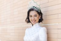 Hoa hậu N&ocirc;ng Thu&yacute; Hằng rạng ngời trong c&aacute;c hoạt động x&atilde; hội