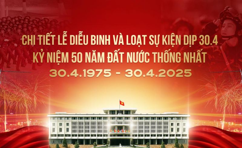Lịch diễu binh và sự kiện trọng điểm dịp 30.4 ở TP.HCM