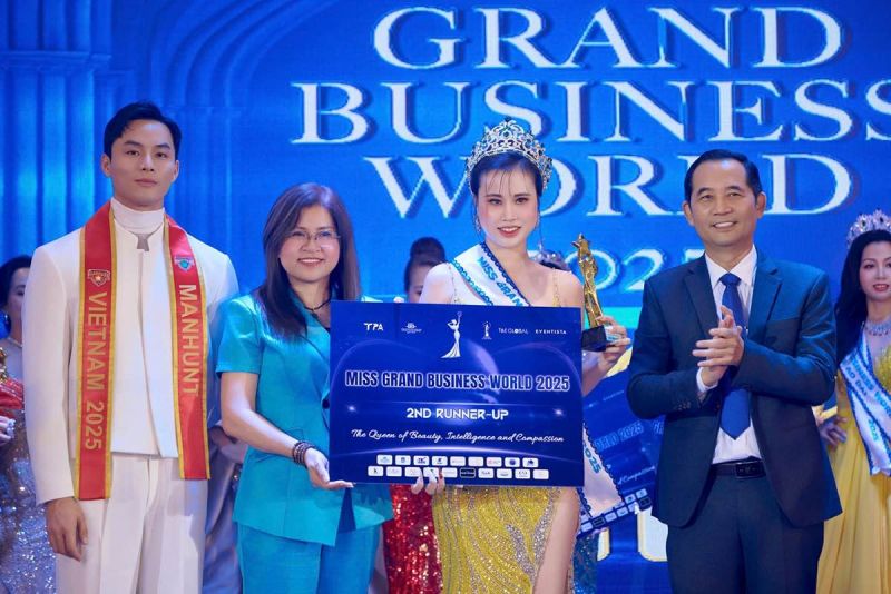 DJ LYLY SBD 22 ĐẠT DANH HIỆU Á HẬU 2 MISS GRAND BUSINESS WORLD 2025