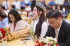 Hoa hậu Tr&acirc;m Anh g&acirc;y ch&uacute; &yacute; trong ng&agrave;y khai giảng năm học mới tại Học viện Phụ nữ Việt Nam