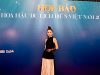 Đại sứ Tr&agrave; My t&iacute;ch cực tham gia c&aacute;c hoạt động hướng về biển đảo Việt Nam, phục hồi ng&agrave;nh du lịch của cuộc thi Hoa hậu Du lịch Biển Việt Nam 2022