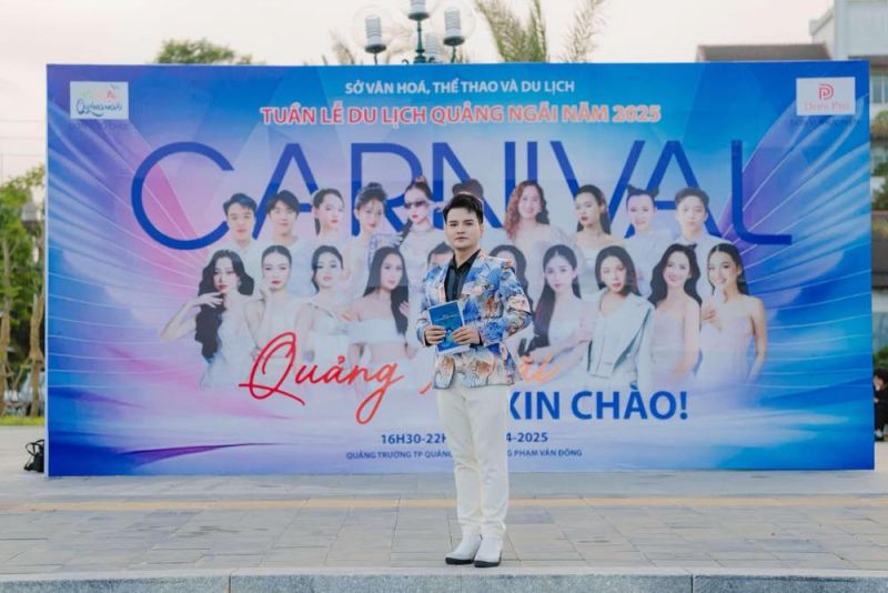 MC Phạm Trường Giang dẫn Khai mạc Tuần lễ du lịch Quảng Ngãi 2025