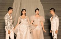 Đặng Thu Thảo, Kim Nguy&ecirc;n diện v&aacute;y d&agrave;i hơn 30m diễn thời trang