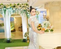 Hoa hậu Hồng Tươi t&aacute;i xuất với nhan sắc xinh đẹp tại Gala Dinner