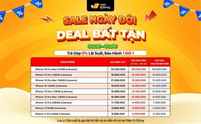 Gi&aacute; iPhone 15, 14 cũ giảm s&acirc;u dịp sale 5.5