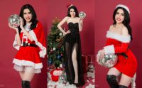 Fan ngất ng&acirc;y với bộ ảnh ''B&agrave; gi&agrave; Noel'' của Miss Huỳnh Hạnh