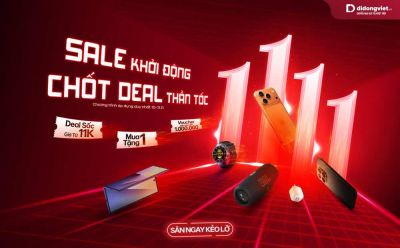 Sale công nghệ 11/11: Mua điện thoại tặng loa bluetooth, phụ kiện chỉ từ 11 nghìn đồng