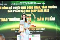 Nữ ho&agrave;ng&nbsp;Nguyễn Như Thủy Ti&ecirc;n nhận&nbsp;bằng&nbsp;OCOP 2025