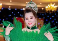 Hoa Hậu &Aacute;o d&agrave;i Qu&yacute; b&agrave; Ho&agrave;ng Kim đắt show thời trang